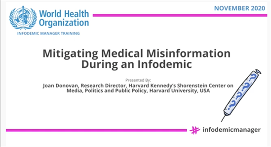 Mitigating Medical Misinformation During an Infodemic