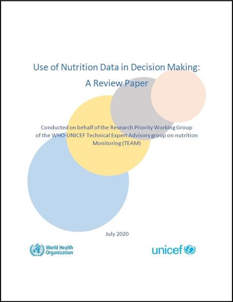 Use of nutrition data in decision making: a review paper