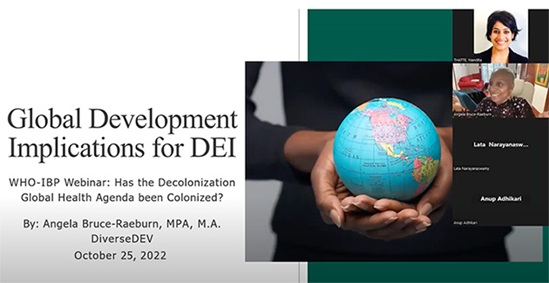 Screen capture of the webinar's video